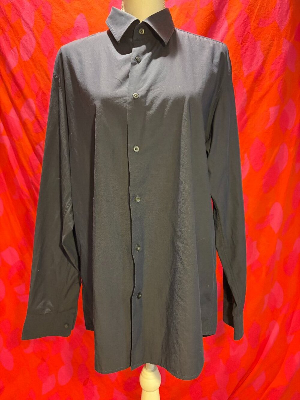 Men's Banana Reepublic Large Long Sleeve Button Down Purple/Gray/Blue
